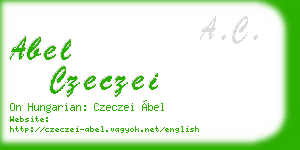 abel czeczei business card